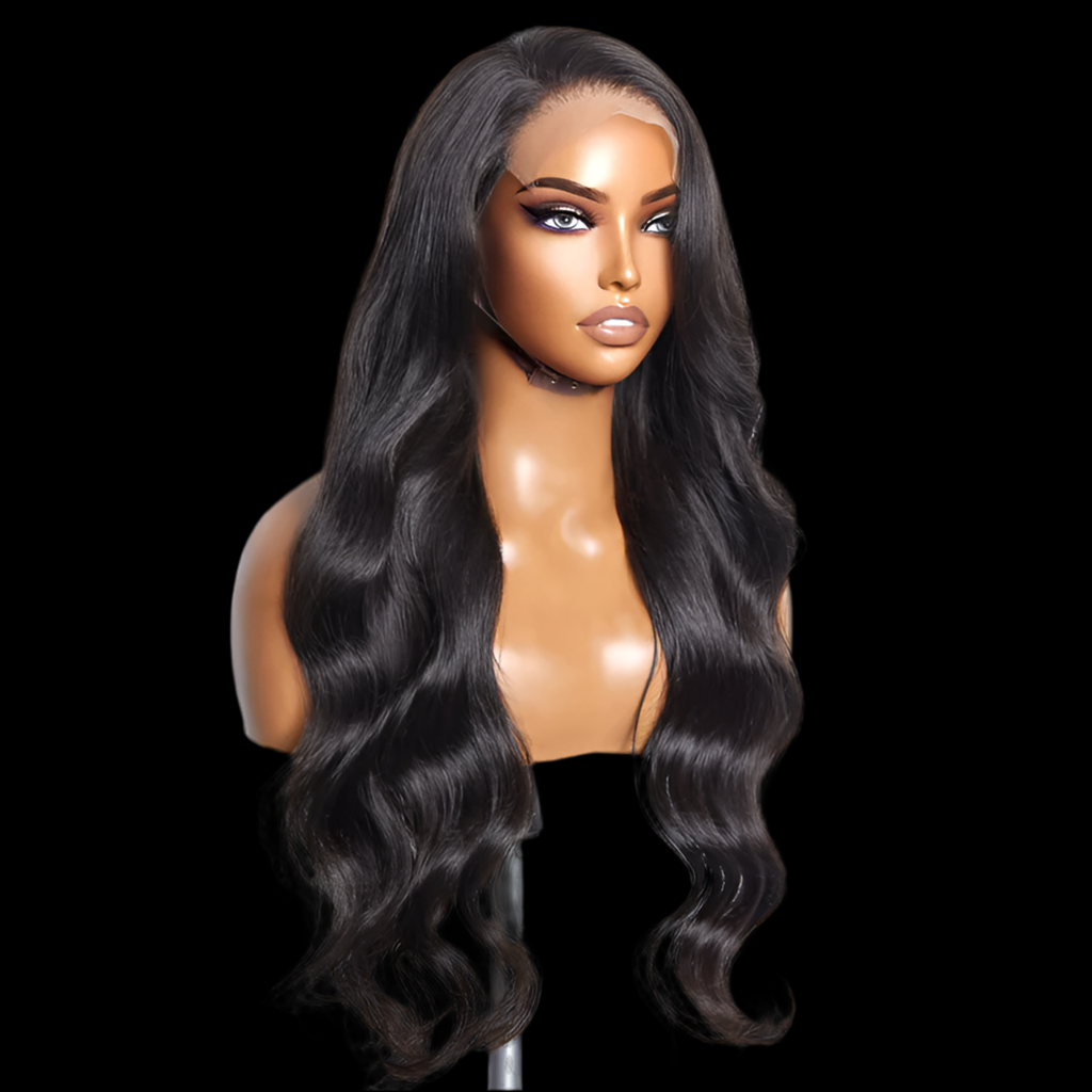 Wig-13x6 Glueless 3D Cap Pre-bleached Body Wave Transparent Lace Front Wig 150% Density