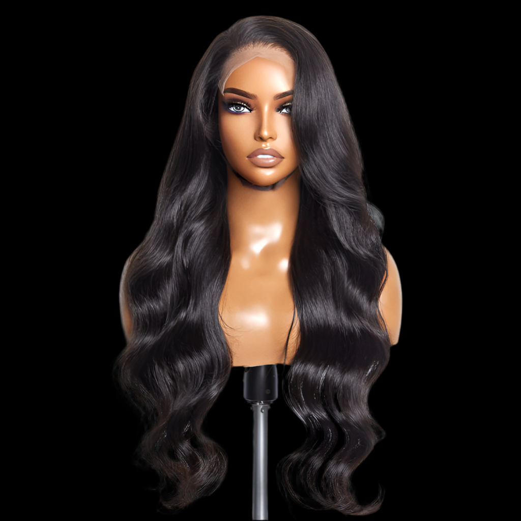 Wig-13x6 Glueless 3D Cap Pre-bleached Body Wave Transparent Lace Front Wig 150% Density