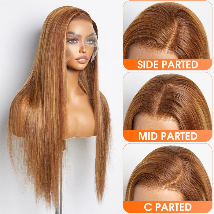 Wigs- 18-24 Inch Pre-Plucked 13"x4" Lace Front Straight Wig Free Part 150% Density-100% Human Hair