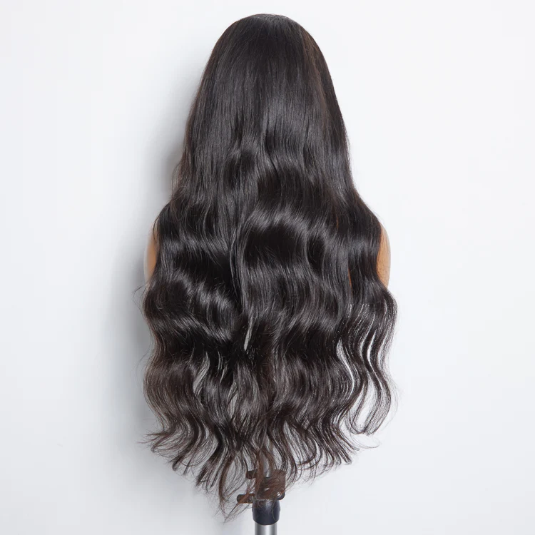 Wig-13x6 Glueless 3D Cap Pre-bleached Body Wave Transparent Lace Front Wig 150% Density