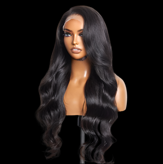 Wig-13x6 Glueless 3D Cap Pre-bleached Body Wave Transparent Lace Front Wig 150% Density