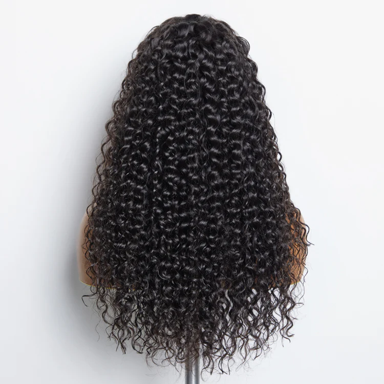 Wig-13x6 Glueless 3D Cap Pre-bleached Water Wave Transparent Lace Front Wig 150% Density