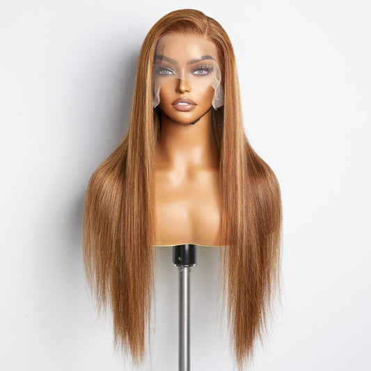 Wigs- 18-24 Inch Pre-Plucked 13"x4" Lace Front Straight Wig Free Part 150% Density-100% Human Hair